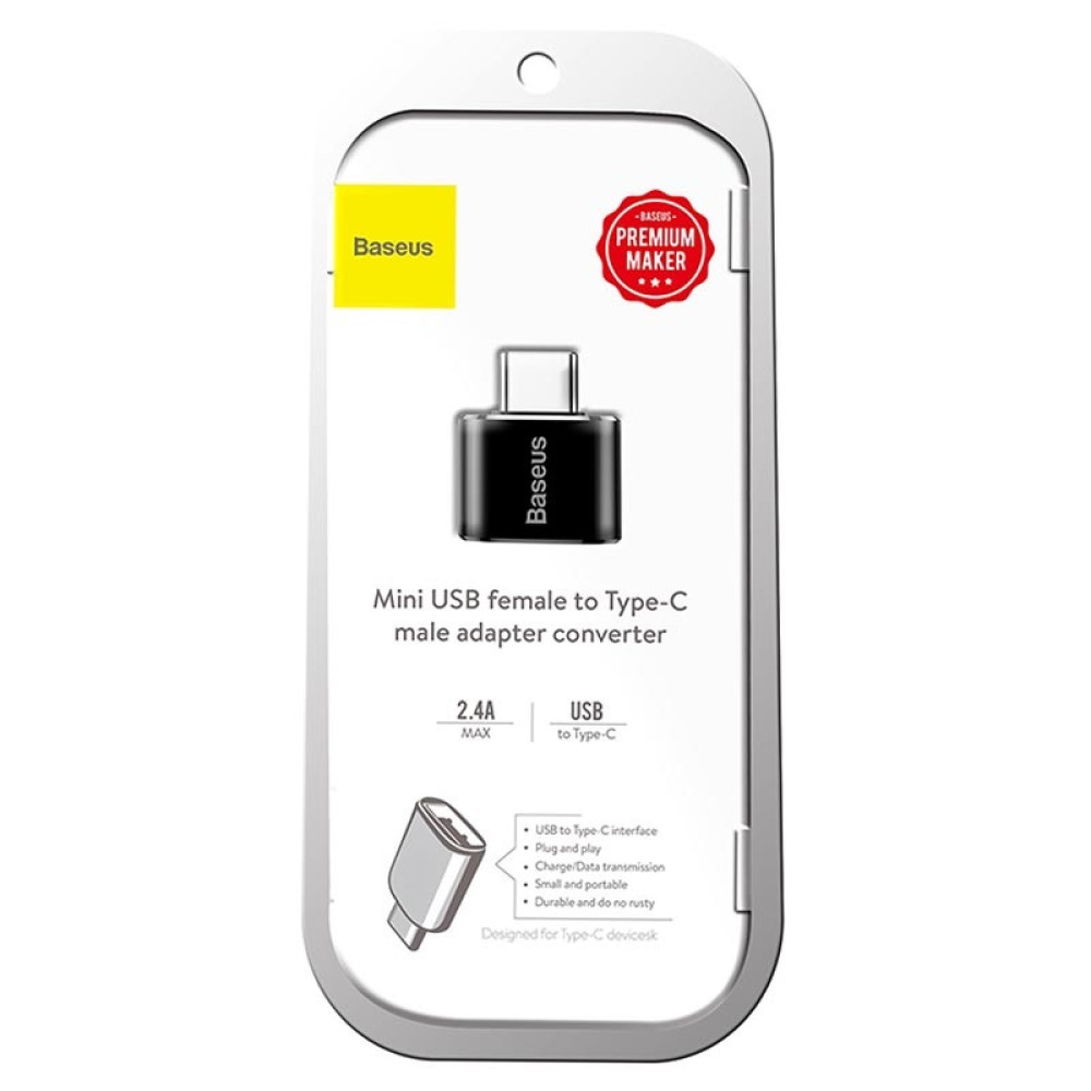 Преходник BASEUS Mini от Type-C към USB-A, 2.4A (CATOTG-01)