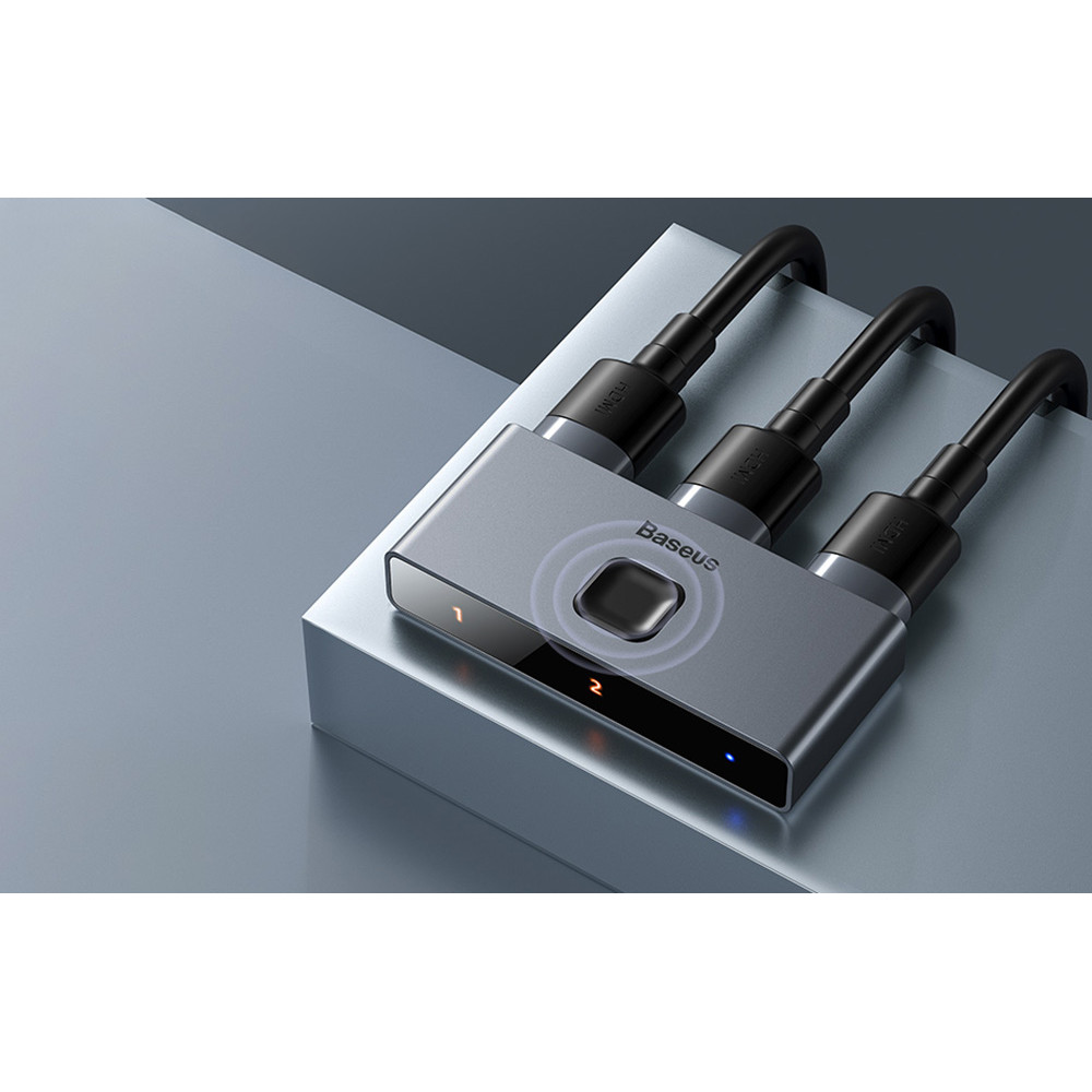 HDMI Сплитер / двупосочен превключвател BASEUS (CAHUB-BC0G)