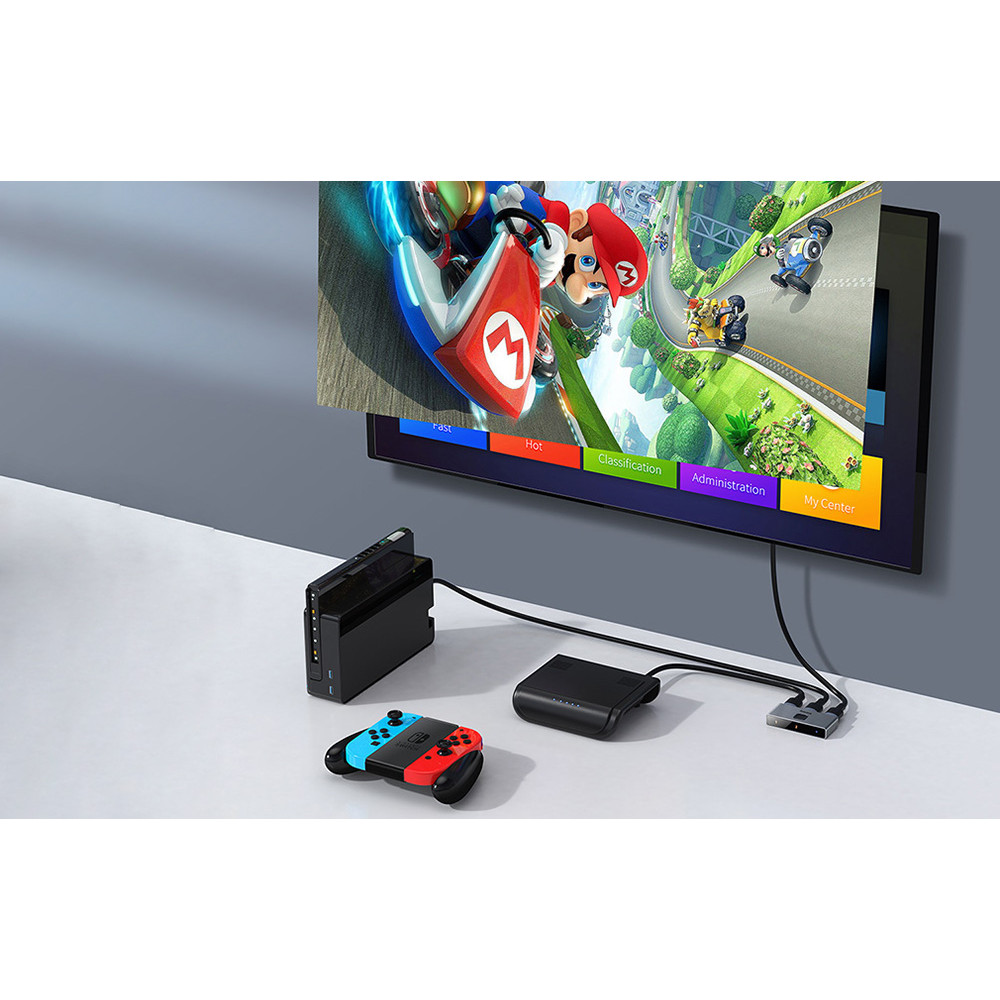 HDMI Сплитер / двупосочен превключвател BASEUS (CAHUB-BC0G)