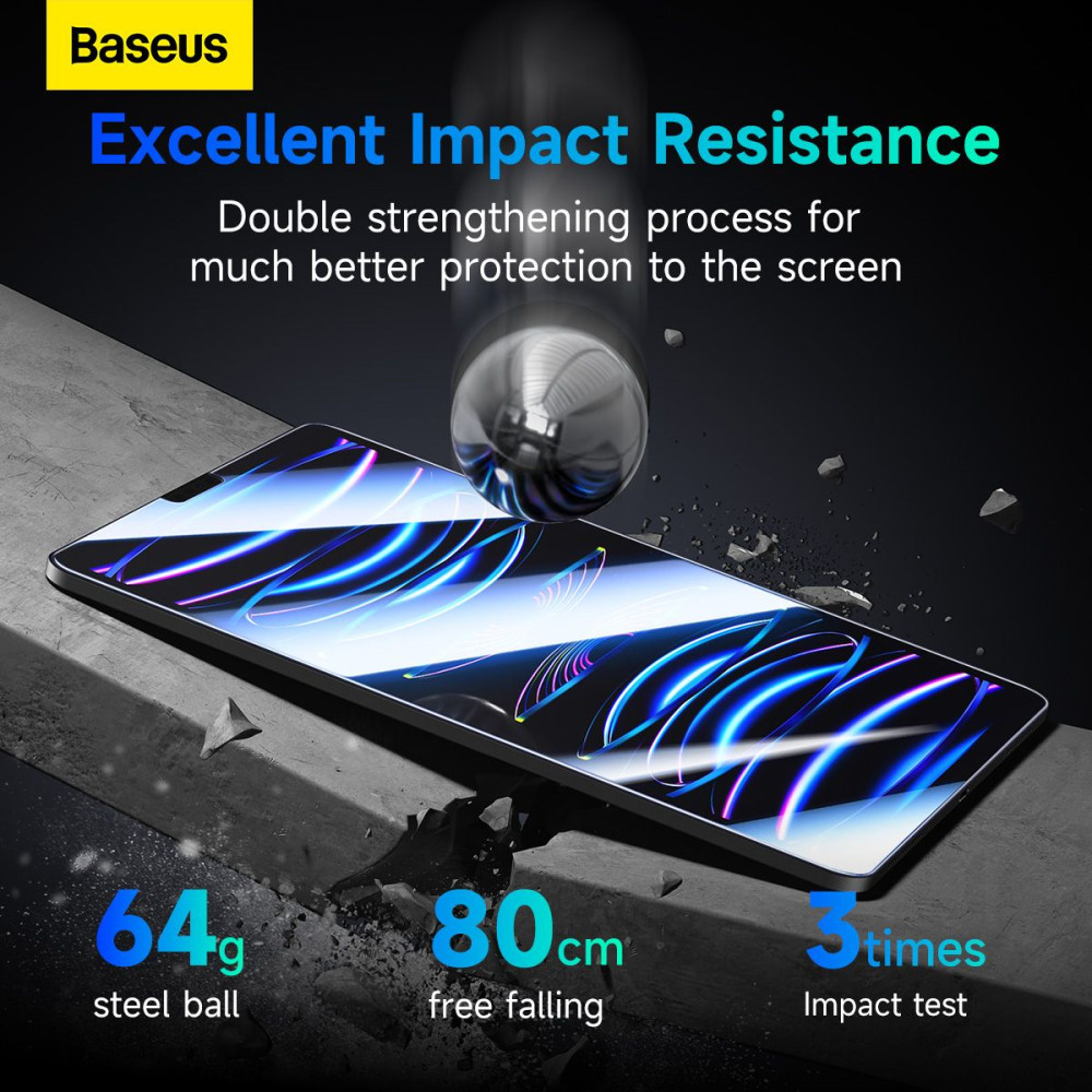Стъклен протектор BASEUS за iPad Pro Pro (2024) 13inch Clear - Crystalline Series HD (P40015000201-06) Стъклен протектор BASEUS за iPad Pro Pro (2024) 13inch Clear - Crystalline Series HD (P40015000201-06)