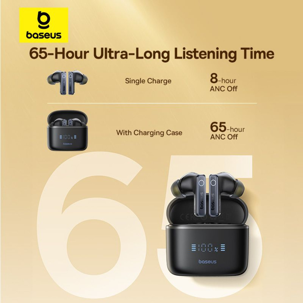 Bluetooth слушалки BASEUS HF Bowie 30 ANC (A00073100126-00), TWS