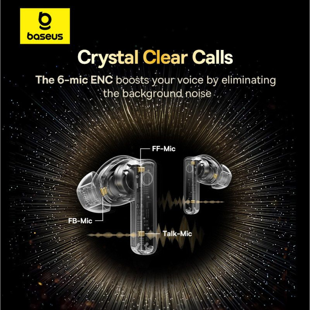 Bluetooth слушалки BASEUS HF Bowie 30 ANC (A00073100126-00), TWS