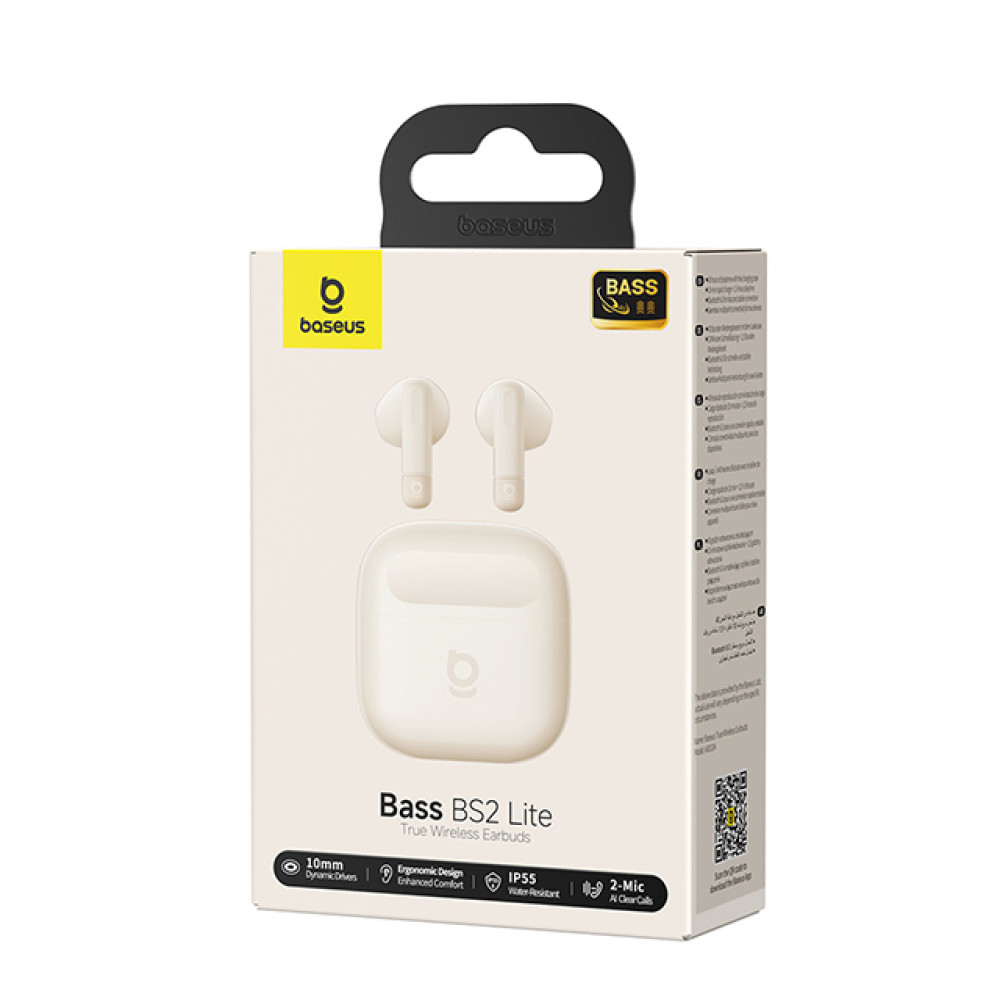 Слушалки BASEUS HF Bass BS2 Lite (A0010A07), TWS с Bluetooth Слушалки BASEUS HF Bass BS2 Lite (A0010A07), TWS с Bluetooth