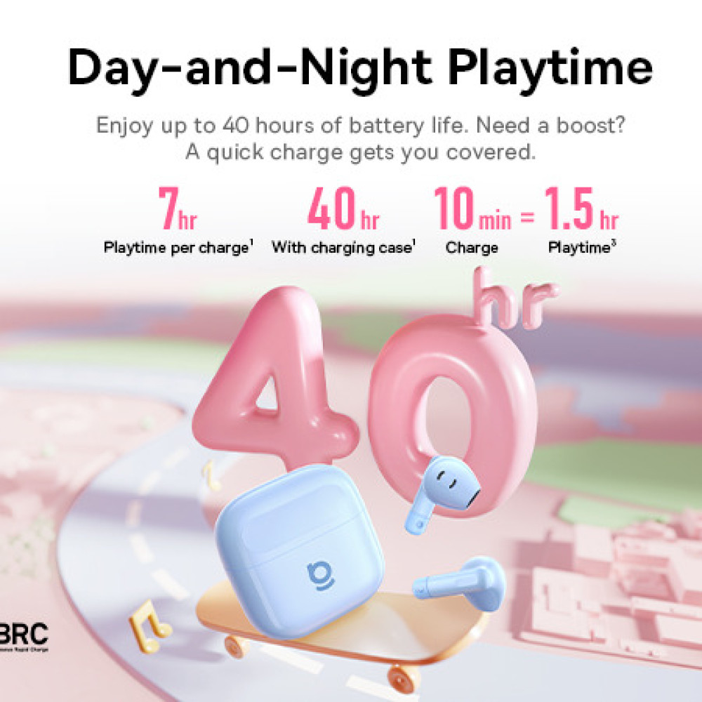 Слушалки BASEUS HF Bass BS2 Lite (A0010A07), TWS с Bluetooth Слушалки BASEUS HF Bass BS2 Lite (A0010A07), TWS с Bluetooth