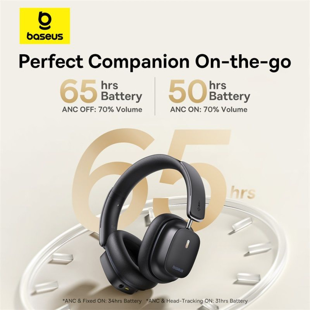 Bluetooth слушалки BASEUS HF Bowie 30 Max ANC (A00075500113-B1), OVER-EAR