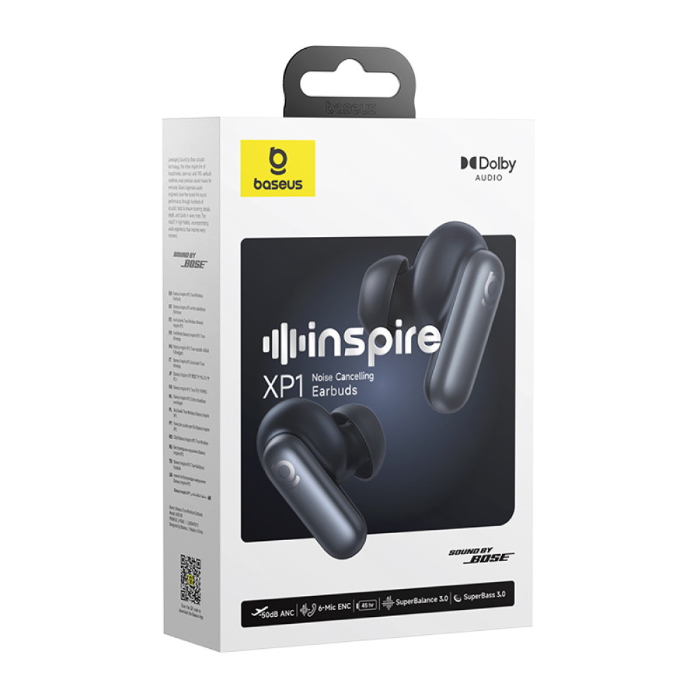 Bluetooth слушалки BASEUS HF Inspire XP1 Sound by Bose ANC TWS (A0010902)