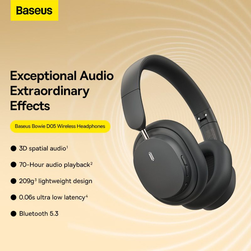 Bluetooth слушалки BASEUS HF Bowie D05 (A00024601113-00), OVER-EAR Bluetooth слушалки BASEUS HF Bowie D05 (A00024601113-00), OVER-EAR