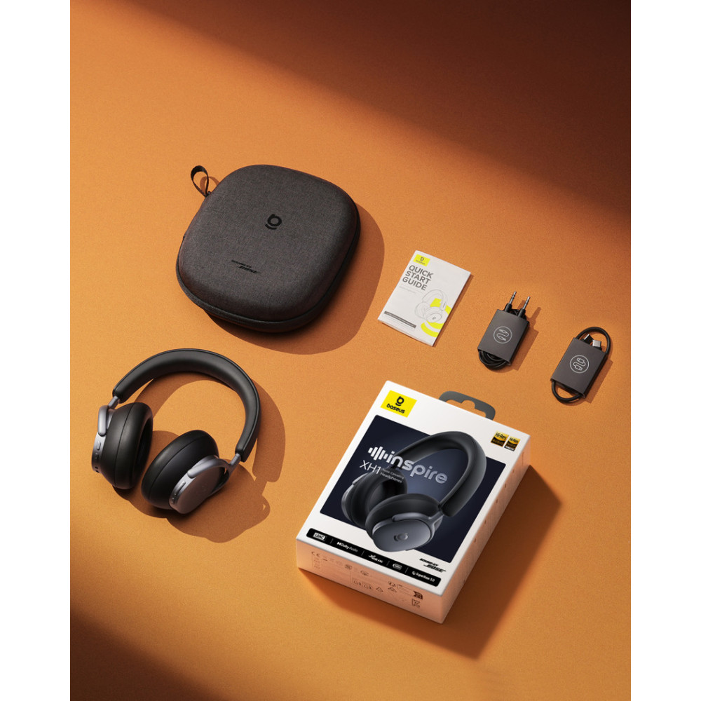 Bluetooth Слушалки Baseus Inspire XH1 Sound by Bose ANC Wireles (A00085701123-00), OVER-EAR