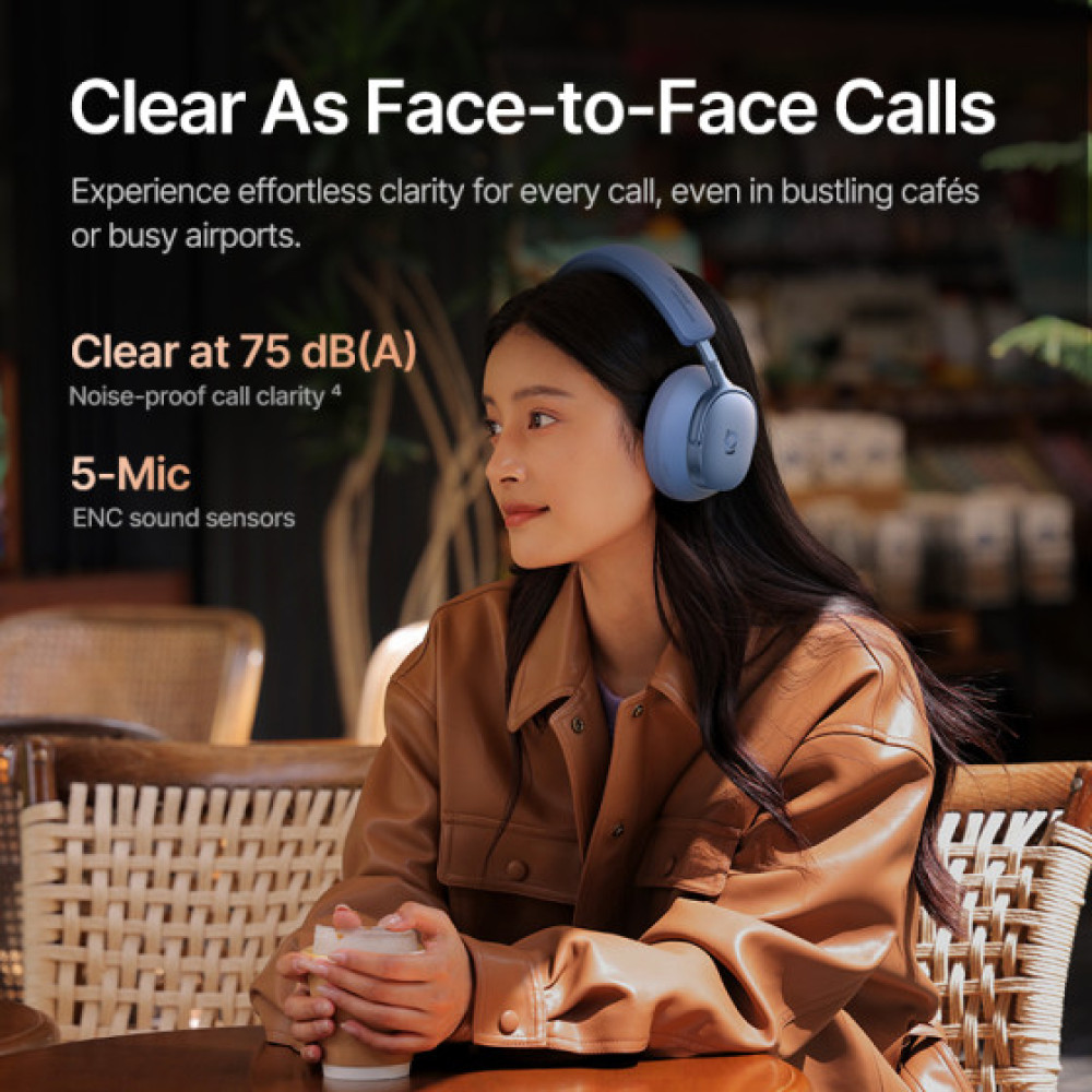 Bluetooth Слушалки Baseus Inspire XH1 Sound by Bose ANC Wireles (A0203601), OVER-EAR