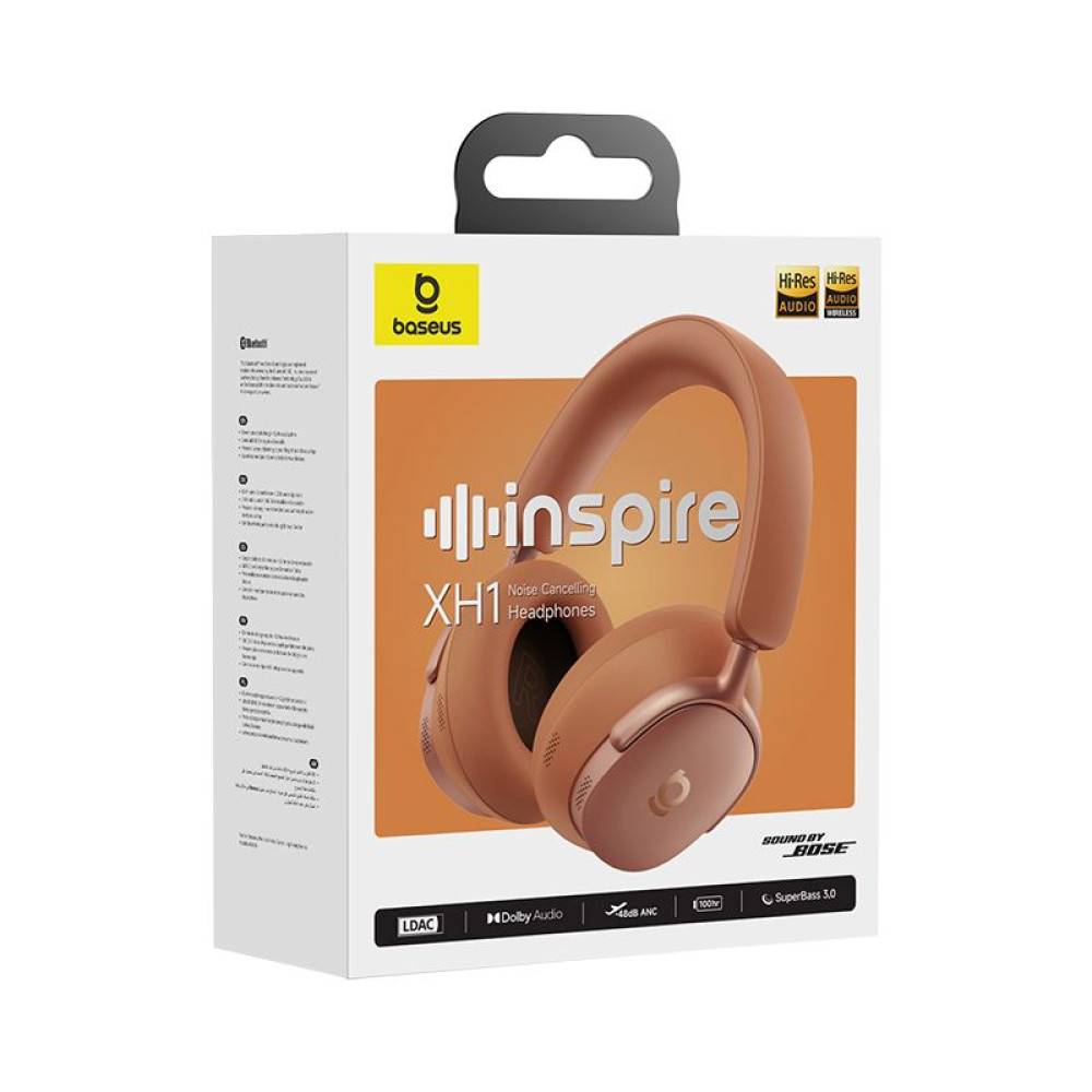 Bluetooth Слушалки Baseus Inspire XH1 Sound by Bose ANC Wireles (A0203600), OVER-EAR