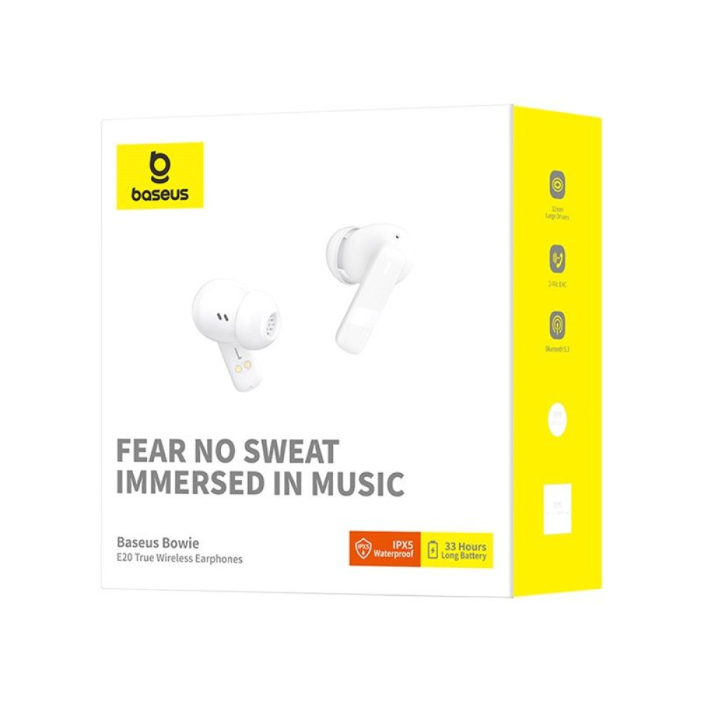 Слушалки BASEUS Bowie - E20 (A00069700223-00), TWS с Bluetooth Слушалки BASEUS Bowie - E20 (A00069700223-00), TWS с Bluetooth