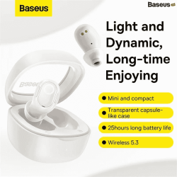 Слушалки BASEUS Bowie WM02 - (NGTW180302), TWS, с Bluetooth Слушалки BASEUS Bowie WM02 - (NGTW180302), TWS, с Bluetooth