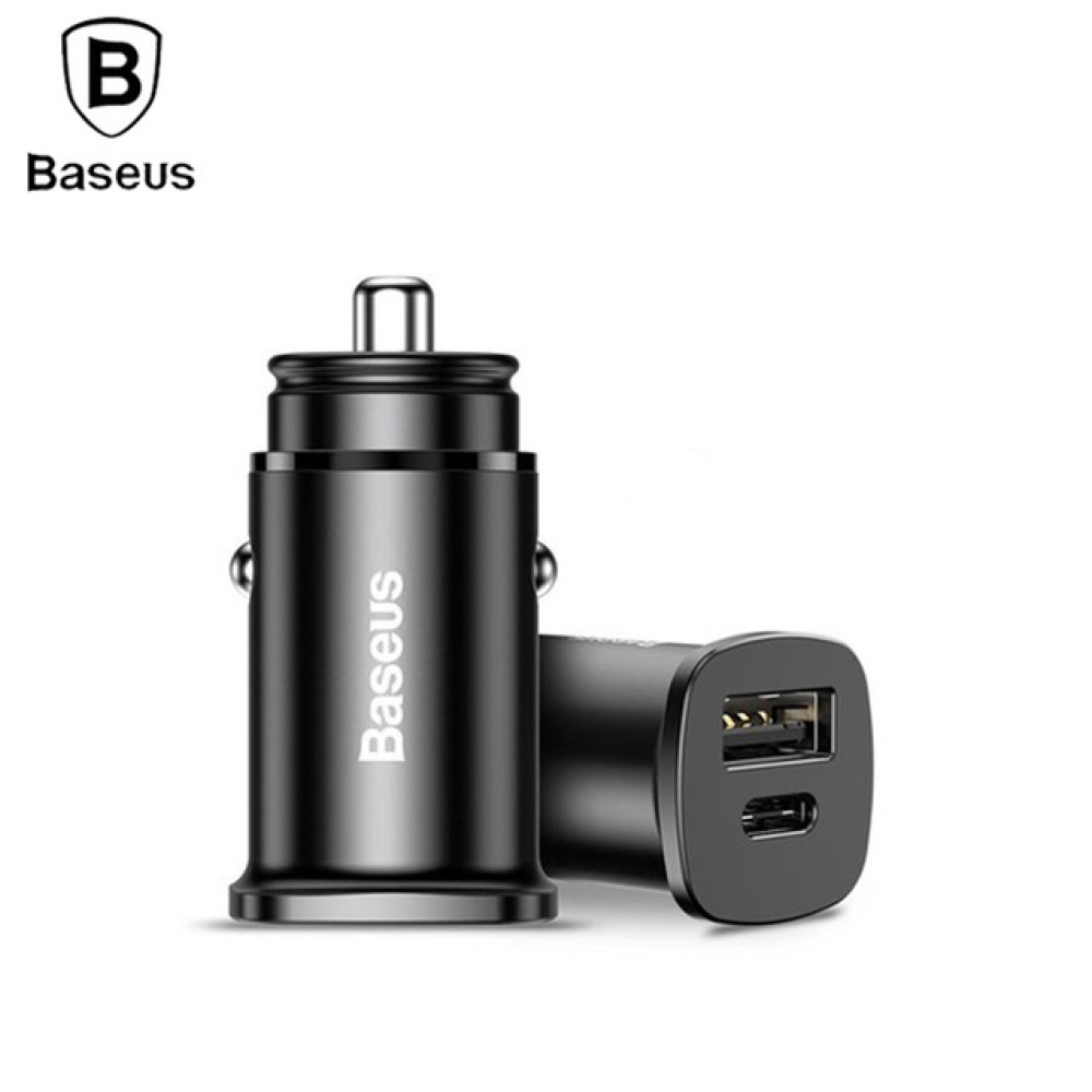 Зарядно за автомобил 12V BASEUS 30W USB-A, USB-C (CCALL-YS01)