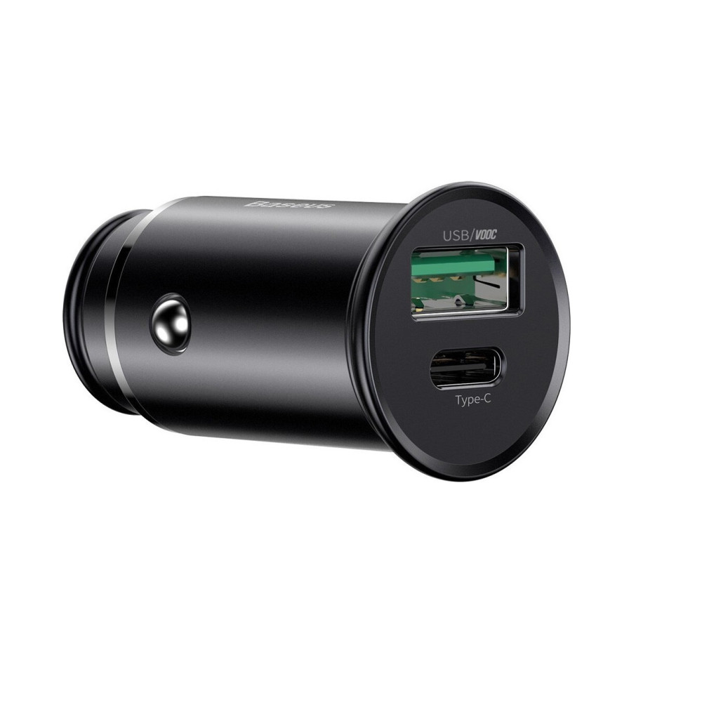 Зарядно за автомобил 12V BASEUS 30W, USB-A, USB-C (CCYS-C01)