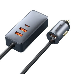 Зарядно за автомобил 12V BASEUS 120W - Share Together (CCBT-B0G), 3xUSB-A, USB-C Зарядно за автомобил 12V BASEUS 120W - Share Together (CCBT-B0G), 3xUSB-A, USB-C