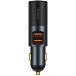 Зарядно за автомобил 12V BASEUS 120W, 2xUSB-A + извод за запалка, Cigarette Lighter Expansion (CCBT-D0G)  Зарядно за автомобил 12V BASEUS 120W, 2xUSB-A + извод за запалка, Cigarette Lighter Expansion (CCBT-D0G)