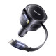 Зарядно за автомобил 12V BASEUS Enjoyment Max (C00035507121-00) 60W + 2в1 кабел
