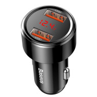 Зарядно за автомобил 12V BASEUS 48W - 2xUSB-A Magic Series - (CCMLC20A-01) Зарядно за автомобил 12V BASEUS 48W - 2xUSB-A Magic Series - (CCMLC20A-01)