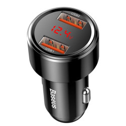 Зарядно за автомобил 12V BASEUS 48W - 2xUSB-A Magic Series - (CCMLC20A-01) Зарядно за автомобил 12V BASEUS 48W - 2xUSB-A Magic Series - (CCMLC20A-01)