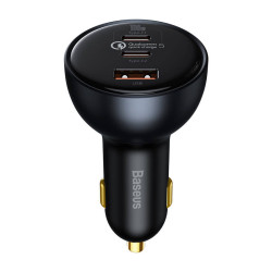 Зарядно за автомобил 12V BASEUS 160W, USB-A, 2xUSB-C, Qualcomm (TZCCZM-0G) Зарядно за автомобил 12V BASEUS 160W, USB-A, 2xUSB-C, Qualcomm (TZCCZM-0G)