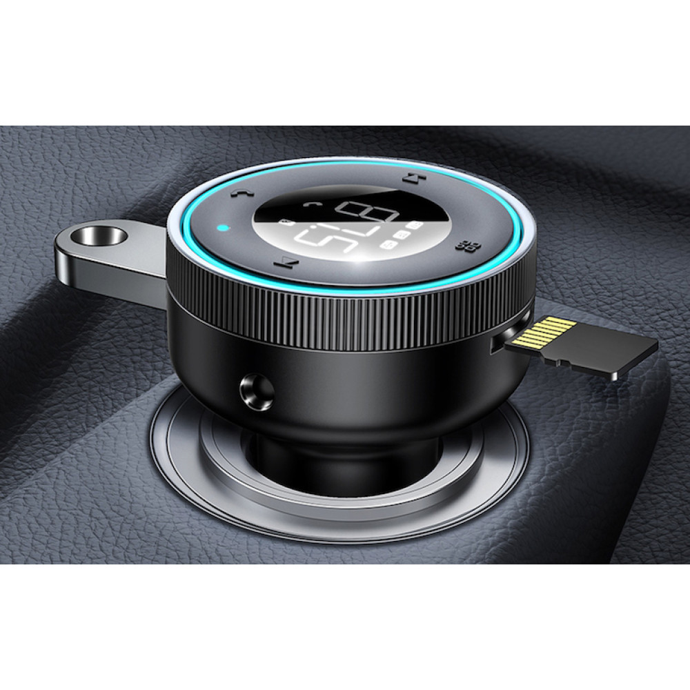 Трансмитер BASEUS - Enjoy Series (CCLH-01), MP3 Wireless 17W, 2xUSB-A,3.5mm, TF/Micro SD, 3.4A