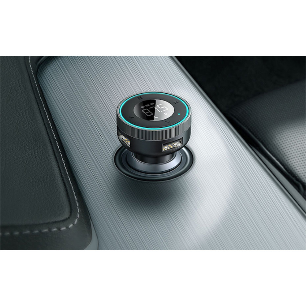 Трансмитер BASEUS - Enjoy Series (CCLH-01), MP3 Wireless 17W, 2xUSB-A,3.5mm, TF/Micro SD, 3.4A