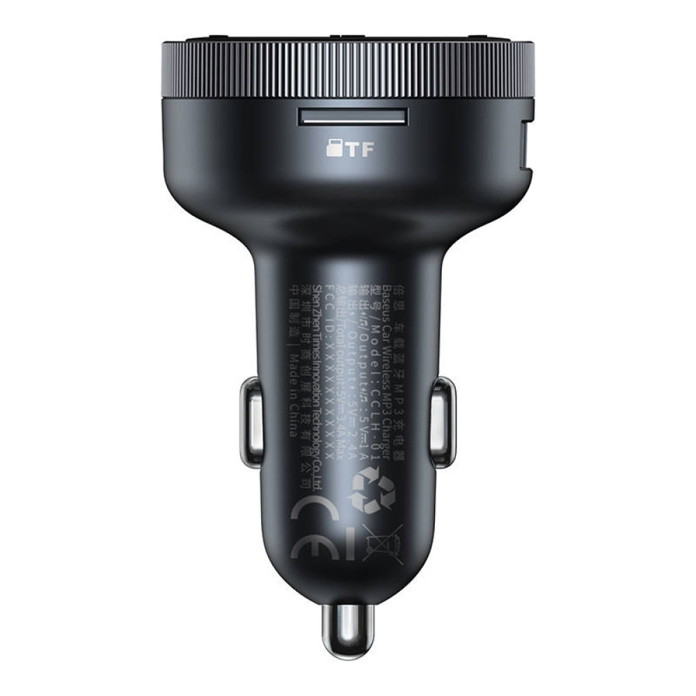 Трансмитер BASEUS - Enjoy Series (CCLH-01), MP3 Wireless 17W, 2xUSB-A,3.5mm, TF/Micro SD, 3.4A