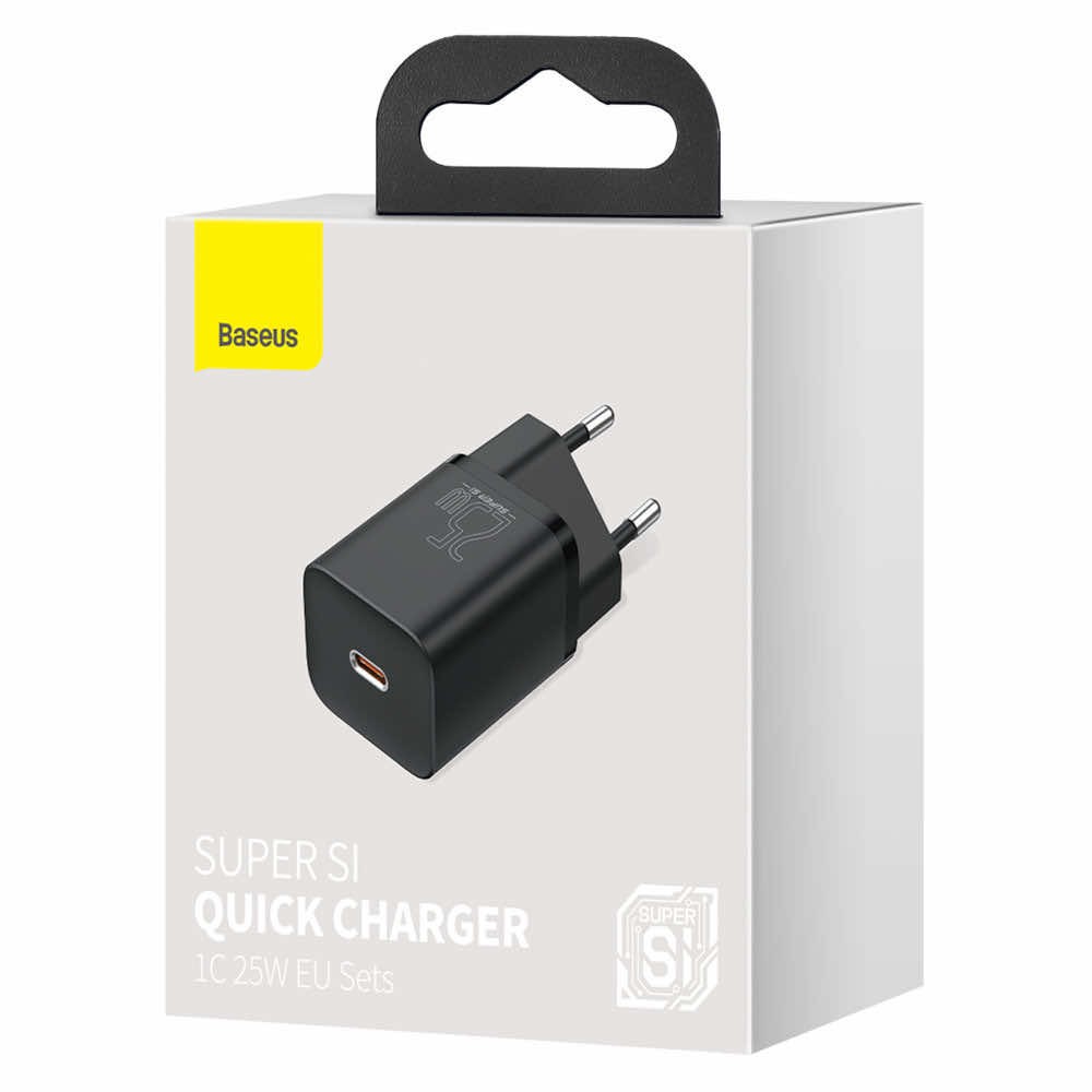 Зарядно устройство 220V BASEUS 25W, USB-C, Super Si (CCSP020101)