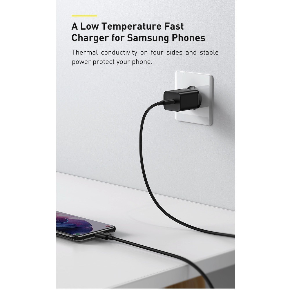 Зарядно устройство 220V BASEUS 25W, USB-C, Super Si (CCSP020101)