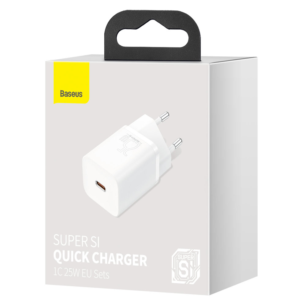 Зарядно устройство 220V BASEUS 25W, USB-C, Super Si (CCSP020102)