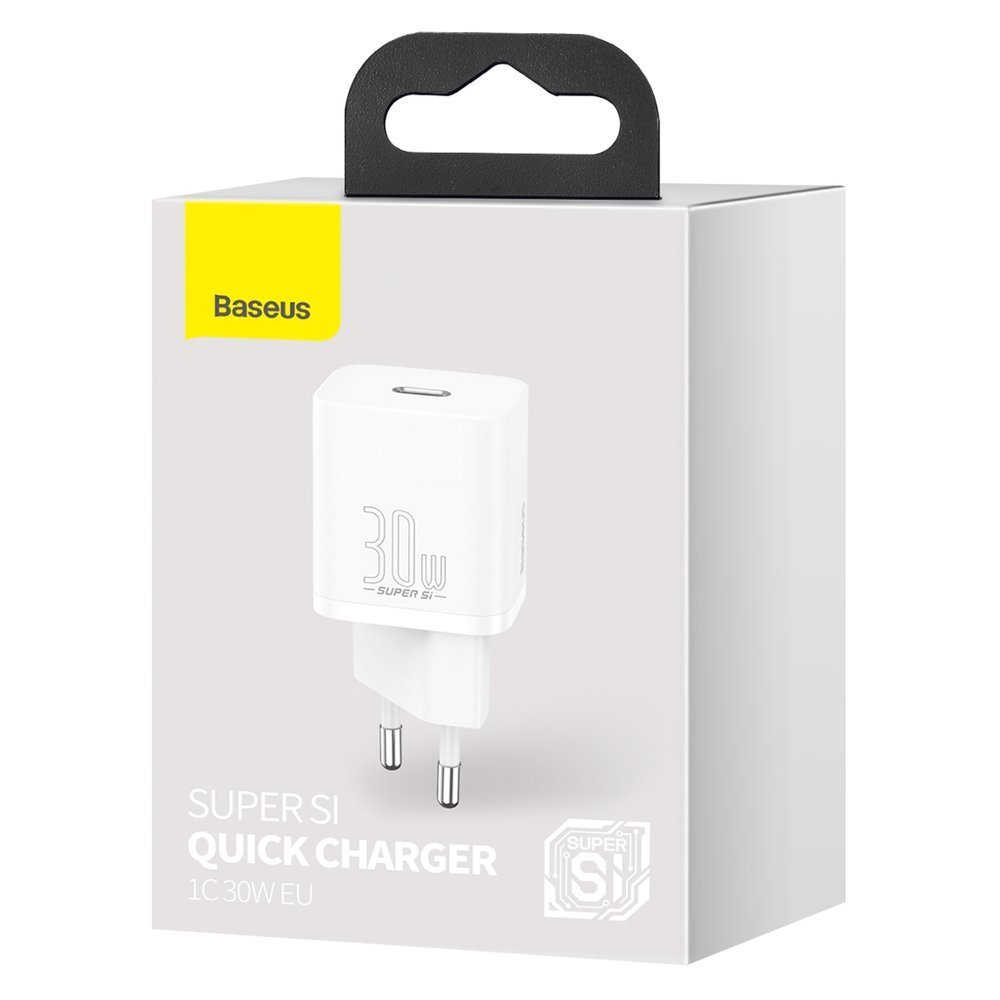Зарядно устройство 220V BASEUS 30W, USB-C, Super Si (CCSUP-J02)