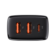 Зарядно устройство 220V BASEUS - Compact Quick (CCXJ-E01) 30W, 3A, 2 x USB-A , USB-C Зарядно устройство 220V BASEUS - Compact Quick (CCXJ-E01) 30W, 3A, 2 x USB-A , USB-C