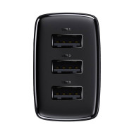 Зарядно устройство 220V BASEUS - Compact Quick (CCXJ020101) 17W, 3 x USB-A  Зарядно устройство 220V BASEUS - Compact Quick (CCXJ020101) 17W, 3 x USB-A