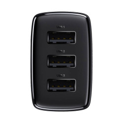 Зарядно устройство 220V BASEUS - Compact Quick (CCXJ020101) 17W, 3 x USB-A  Зарядно устройство 220V BASEUS - Compact Quick (CCXJ020101) 17W, 3 x USB-A