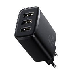 Зарядно устройство 220V BASEUS - Compact Quick (CCXJ020101) 17W, 3 x USB-A  Зарядно устройство 220V BASEUS - Compact Quick (CCXJ020101) 17W, 3 x USB-A