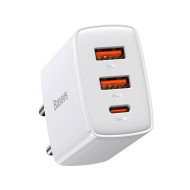 Зарядно устройство 220V BASEUS - Compact Quick (CCXJ-E02) 30W, 3A, 2 x USB-A , USB-C Зарядно устройство 220V BASEUS - Compact Quick (CCXJ-E02) 30W, 3A, 2 x USB-A , USB-C