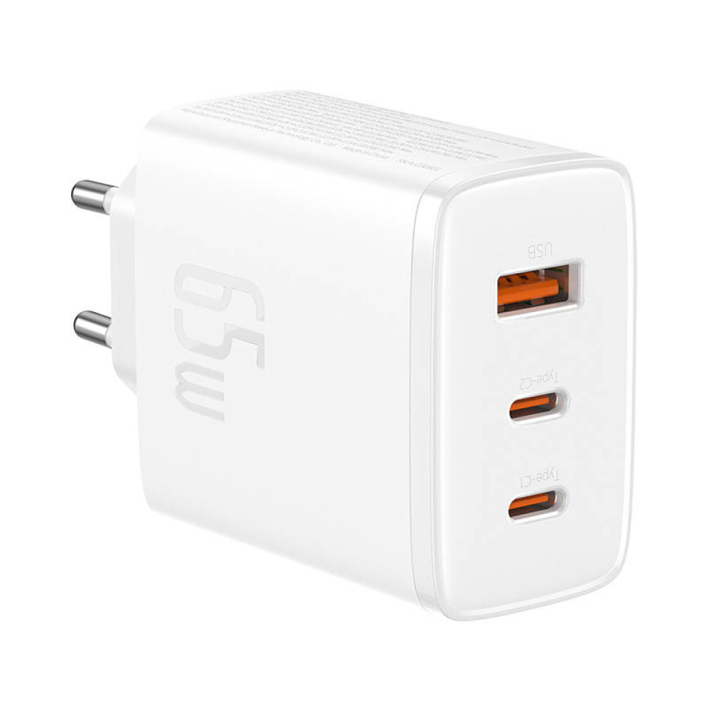 Зарядно устройство 220V BASEUS 65W, USB-A, 2xUSB-C, Cube Pro (P10152301213-00) Зарядно устройство 220V BASEUS 65W, USB-A, 2xUSB-C, Cube Pro (P10152301213-00)