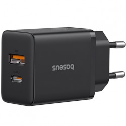 Зарядно устройство 220V BASEUS 30W, USB-A, USB-C, Cube Pro (P10111404113-00)  Зарядно устройство 220V BASEUS 30W, USB-A, USB-C, Cube Pro (P10111404113-00)