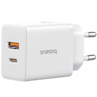 Зарядно устройство 220V BASEUS 30W, USB-A, USB-C, Cube Pro (P10111404213-00) 