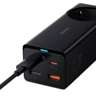 Зарядно устройство 220V BASEUS 65W, 2xUSB-A, 2xUSB-C, AC, GaN3 Pro (PSZM000901)  Зарядно устройство 220V BASEUS 65W, 2xUSB-A, 2xUSB-C, AC, GaN3 Pro (PSZM000901)
