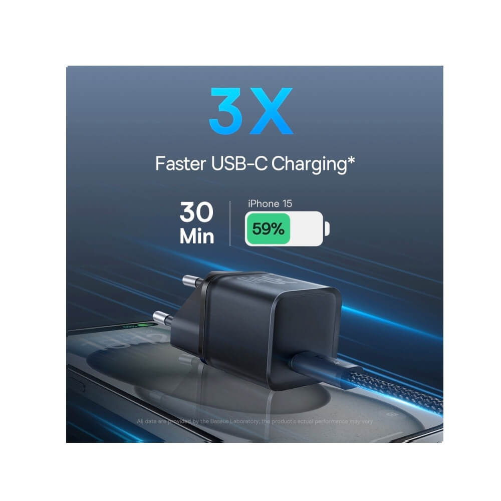 Зарядно устройство 220V BASEUS 30W, USB-C - GaN5S (P10162504113-00) Зарядно устройство 220V BASEUS 30W, USB-C - GaN5S (P10162504113-00)