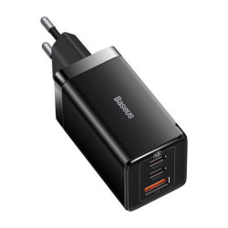 Зарядно устройство 220V BASEUS 65W, USB-A, 2xUSB-C, GaN 5 Pro (CCGP120201) Зарядно устройство 220V BASEUS 65W, USB-A, 2xUSB-C, GaN 5 Pro (CCGP120201)