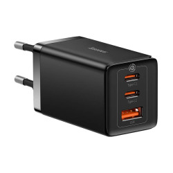 Зарядно устройство 220V BASEUS 65W, USB-A, 2xUSB-C, GaN 5 Pro (CCGP120201) Зарядно устройство 220V BASEUS 65W, USB-A, 2xUSB-C, GaN 5 Pro (CCGP120201)