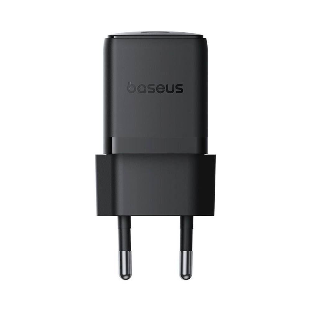 Зарядно устройство BASEUS 30W, 220V, USB-C - Palm fast + кабел, черно (P10111605113-01)