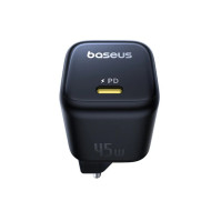 Зарядно устройство 220V BASEUS 45W, USB-C, PicoGo GaN (P10176800123-00)  Зарядно устройство 220V BASEUS 45W, USB-C, PicoGo GaN (P10176800123-00)