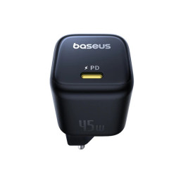 Зарядно устройство 220V BASEUS 45W, USB-C, PicoGo GaN (P10176800123-00)  Зарядно устройство 220V BASEUS 45W, USB-C, PicoGo GaN (P10176800123-00)