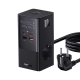 Разклонител и Зарядно устройство 220V BASEUS 100W PowerCombo Tower - (E00023609113-00), 4000W, 2xAC Sockets + 2XUSB + 2XUSB-C(PD) Разклонител и Зарядно устройство 220V BASEUS 100W PowerCombo Tower - (E00023609113-00), 4000W, 2xAC Sockets + 2XUSB + 2XUSB-C(PD)