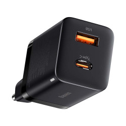 Зарядно устройство 220V BASEUS 30W, USB-A, USB-C, Super Si Pro (CCSUPP-E01) Зарядно устройство 220V BASEUS 30W, USB-A, USB-C, Super Si Pro (CCSUPP-E01)