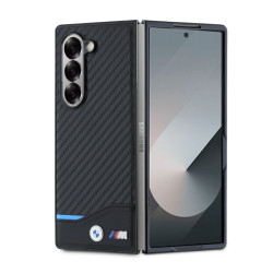 Калъф BMW М BMHMZFD622NBCK PU Carbon Blue Line за Samsung Galaxy Z Fold 6 Калъф BMW М BMHMZFD622NBCK PU Carbon Blue Line за Samsung Galaxy Z Fold 6