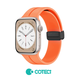 Магнитна силиконова каишка за смарт часовник Apple iWatch Series 3 42мм - Magnetic Bracket Silicone Strap W108 Магнитна силиконова каишка за смарт часовник Apple iWatch Series 3 42мм - Magnetic Bracket Silicone Strap W108